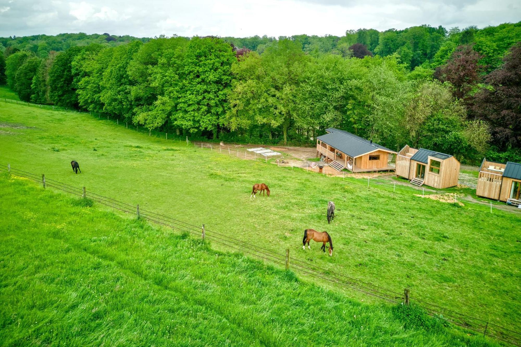 Les Cabanes Champetres - Le Domaine Des Trois Tilleuls Villers-la-Ville Kültér fotó